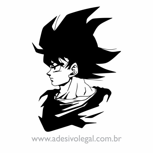 Adesivo - Goku Adulto em Perfil