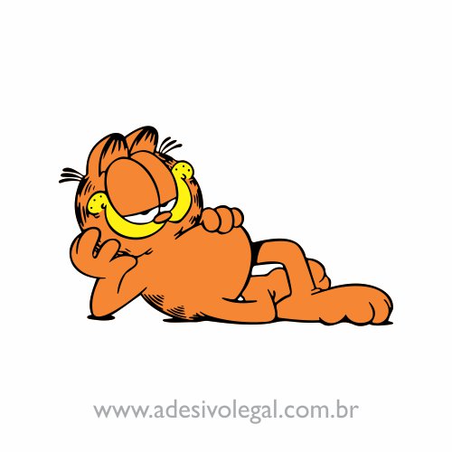 Adesivo - Garfield - Deitado