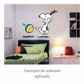 Adesivo - Snoopy Jogando Bola - Colorido