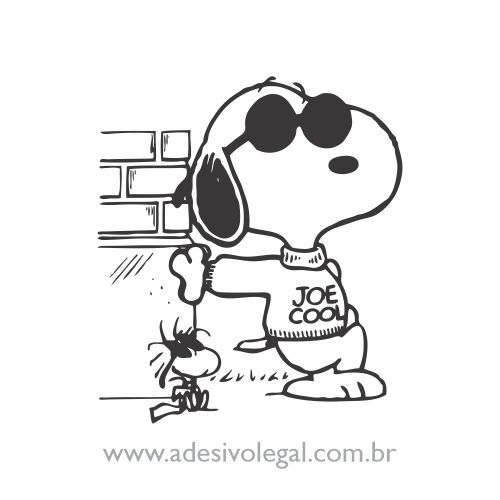 Adesivo - Snoopy Joe Cool