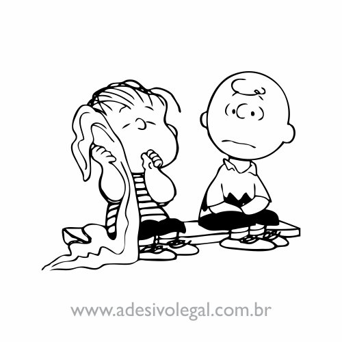 Adesivo - Linus e Charlie Brown