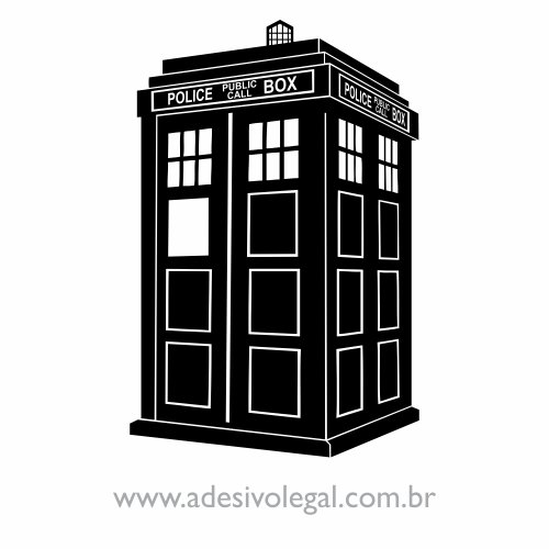 Adesivo - Seriado - Doctor Who - Tardis